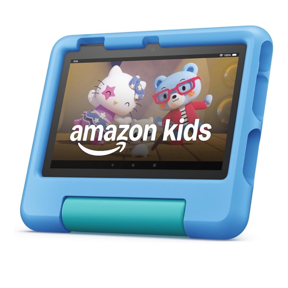 Amazon Kids Tablet with Blue Case